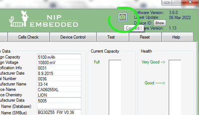 NLBA1 Snapshot button