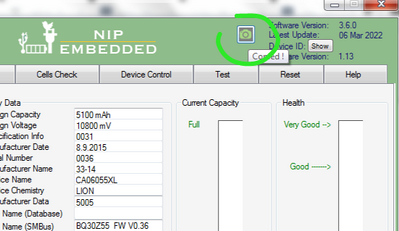 NLBA1 Snapshot button