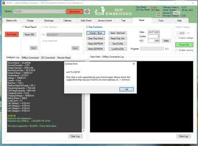 Autel 1 NIP Chip not supported by you license Type